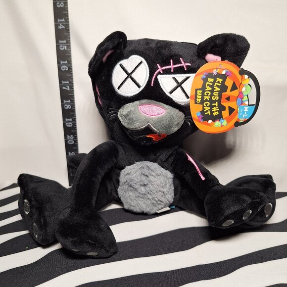 NWT Bark Klaus the Black Cat Dog Toy M-L - Picture 1 of 5